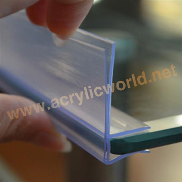 transparent plastic price holder for shelves